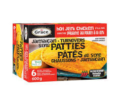 Grace hot jerk chicken patties 100g