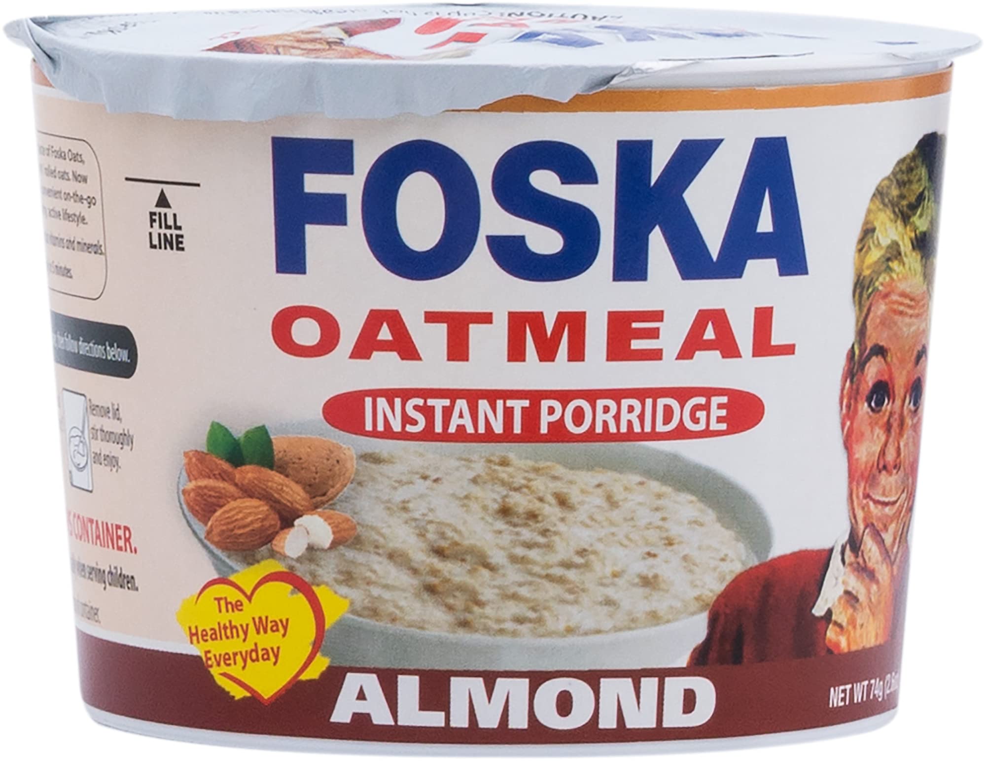 Foska Oatmeal Instant Porridge Almond 74g